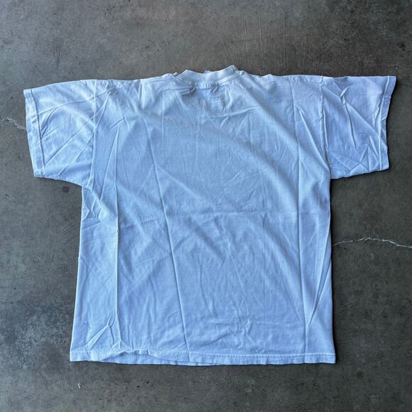 VINTAGE PABLO PICASSO DOVE OF PEACE BIRD ART TEE WHITE SHIRT MENS L SUCCESSION - Picture 2 of 5